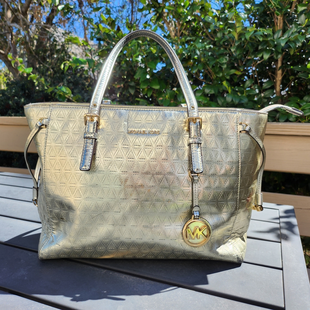 Michael Kors Gold Tote Bag